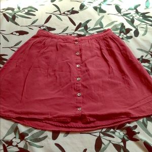 Forever 21 mini button-front skirt